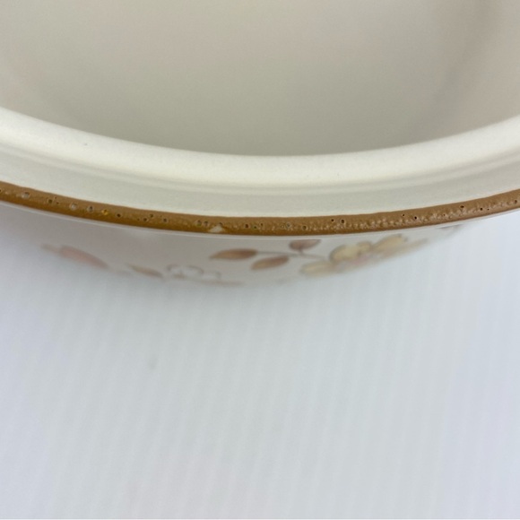 Cordella Vintage Stoneware Covered Casserole Dish Burnet Pattern 70s-80s - Picture 11 of 11